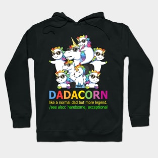 Dadacorn Like Normal Dad Only Cooler Personalized Hoodie